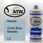 Preview: Mazda, Ondo Blue Metallic, L3: 400ml Sprühdose, von ATW Autoteile West.